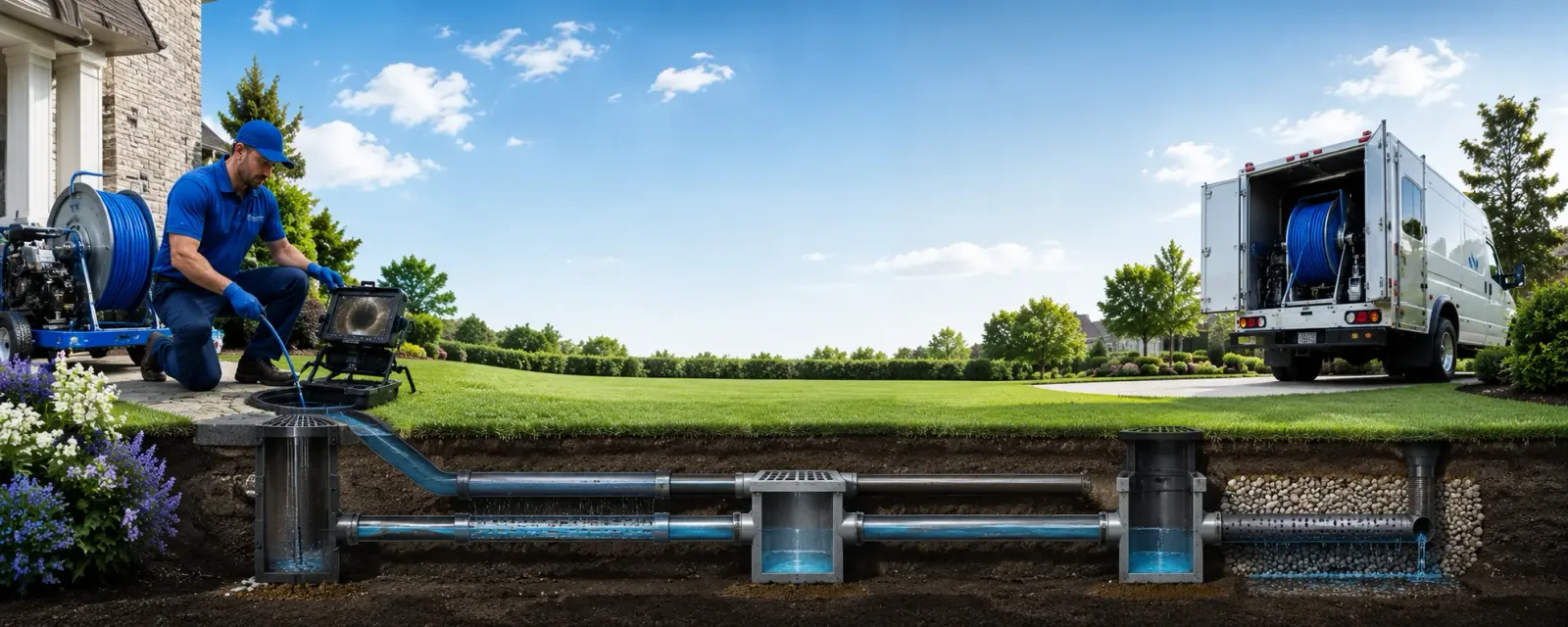 Outdoor drain cleaning information for Echo Lake, CA